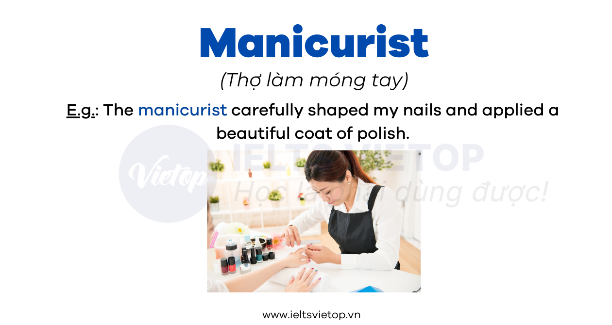 từ vựng tiếng anh ngành nail