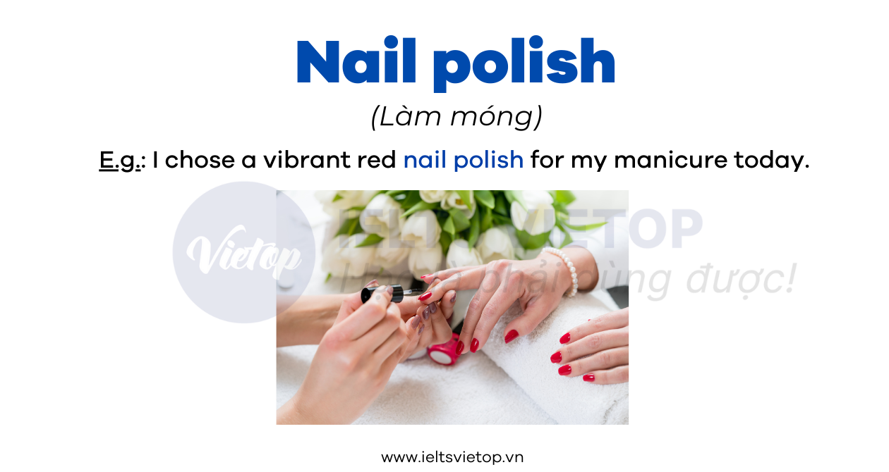 từ vựng tiếng anh ngành nail