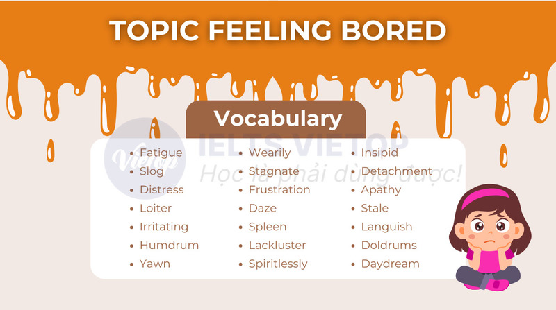 Từ vựng topic feeling bored 