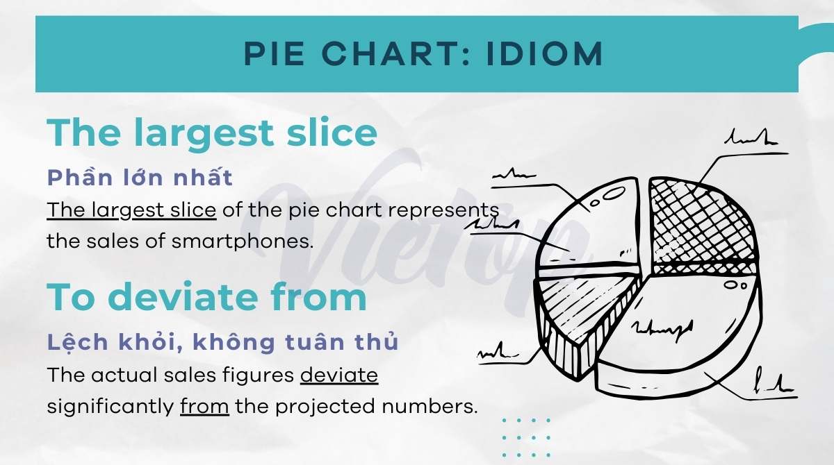 từ vựng Pie chart