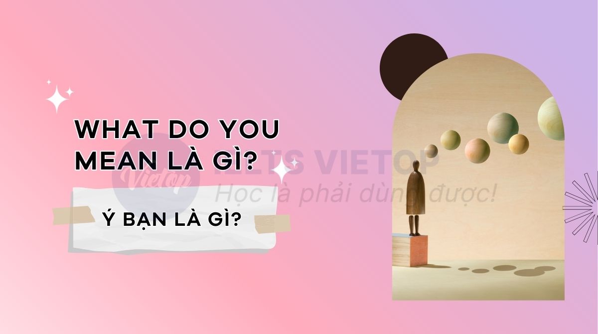 What do you mean là gì?