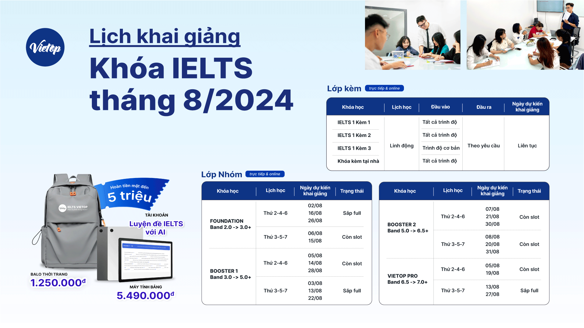 lkg-desktop Lịch khai giảng tháng 8