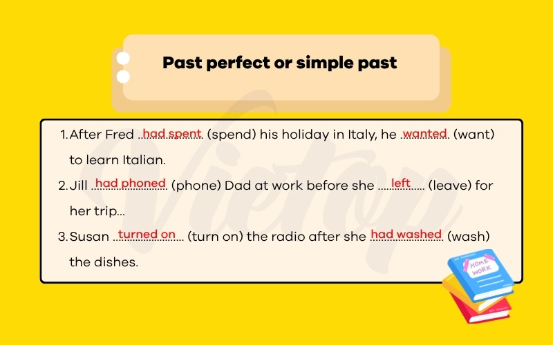 Past perfect or simple past