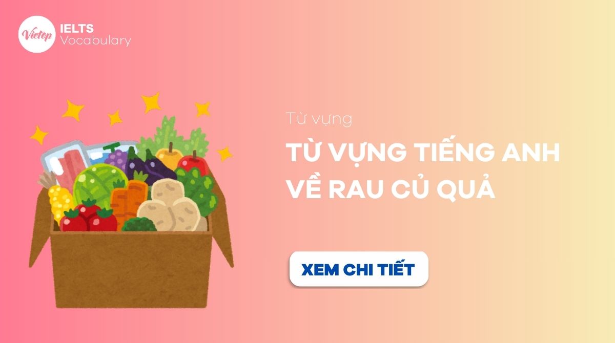 từ vựng về rau củ quả