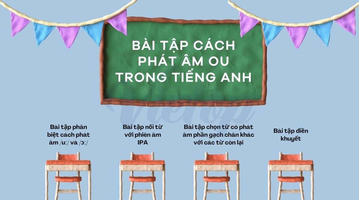 Bài tập cách phát âm ou trong tiếng Anh