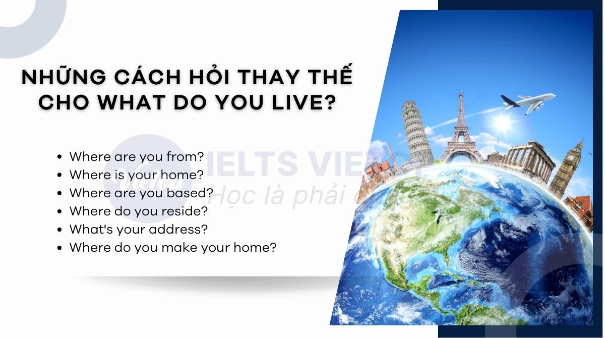 Những cách hỏi thay thế where do you live trong tiếng Anh