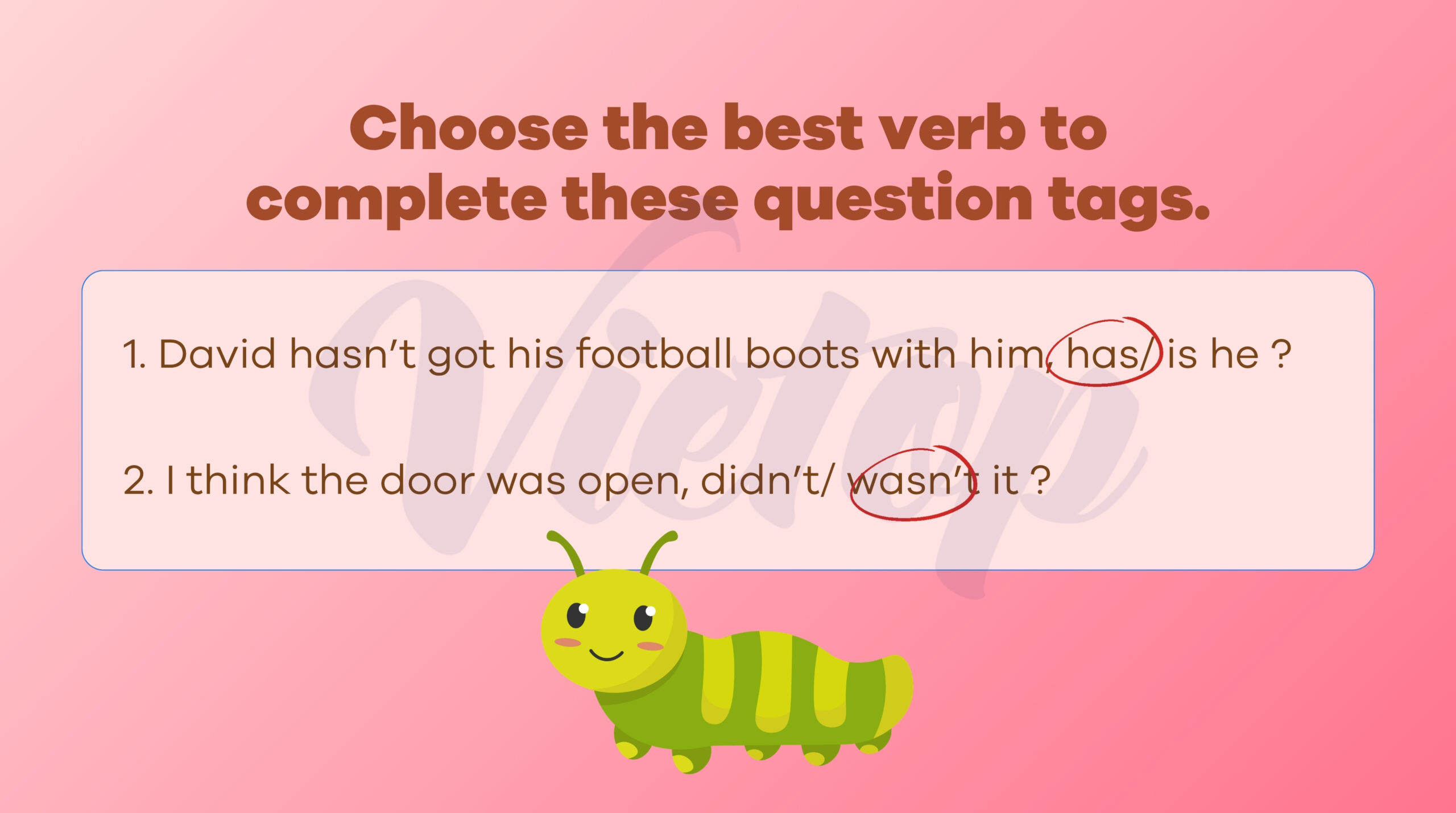 Choose the best verb