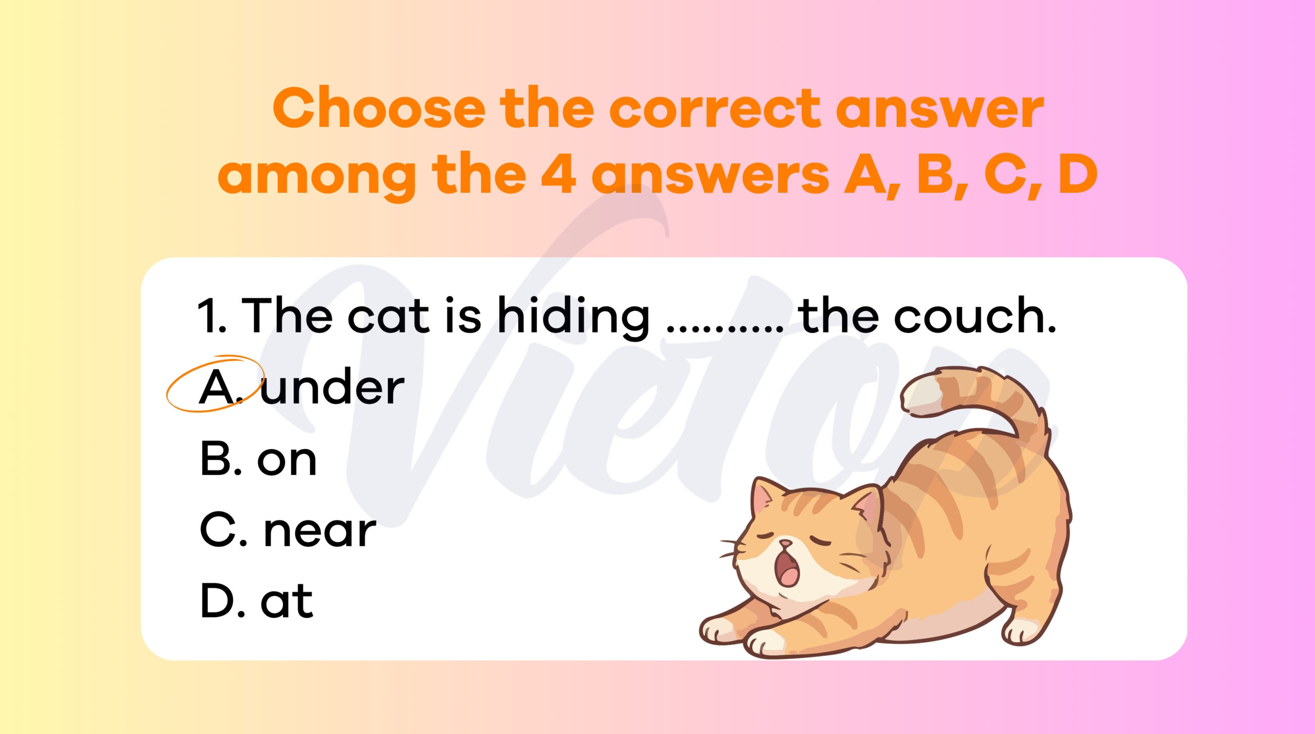 Choose the correct answer