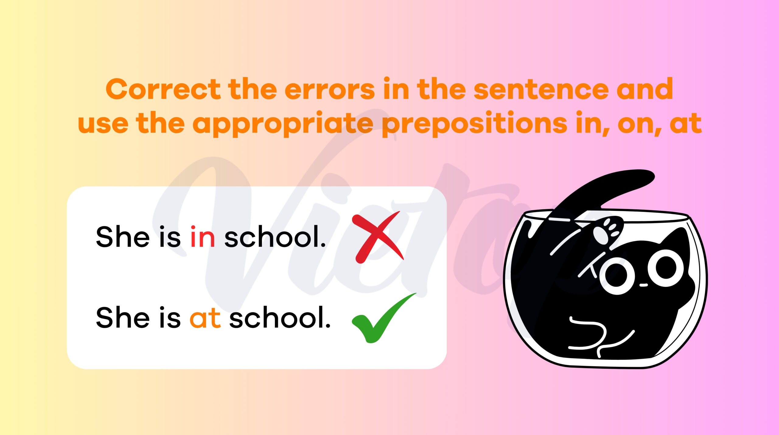 Correct the errors