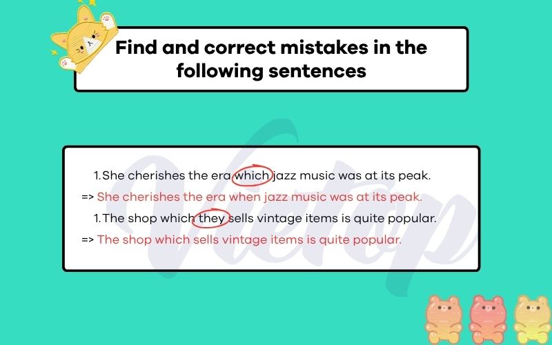 Find and correct mistakes in the following sentences