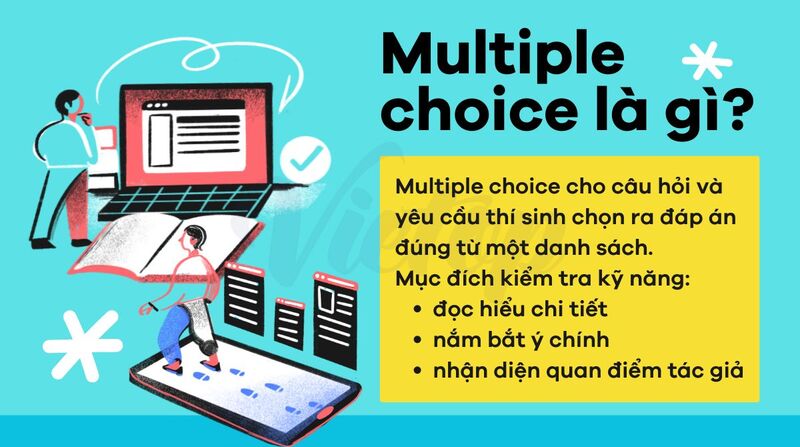 Định nghĩa multiple choice IELTS Reading