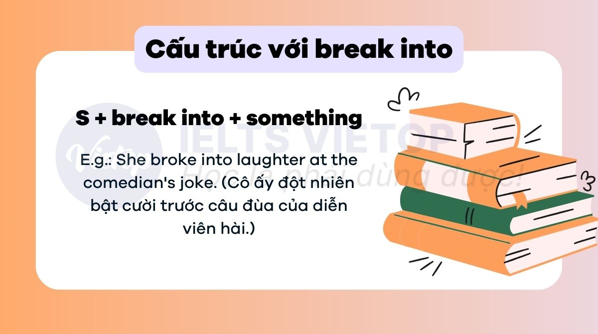 Cấu trúc break into trong tiếng Anh