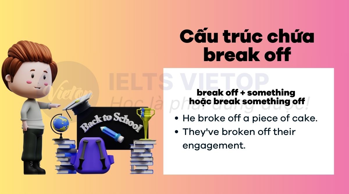 Cấu trúc break off trong tiếng Anh