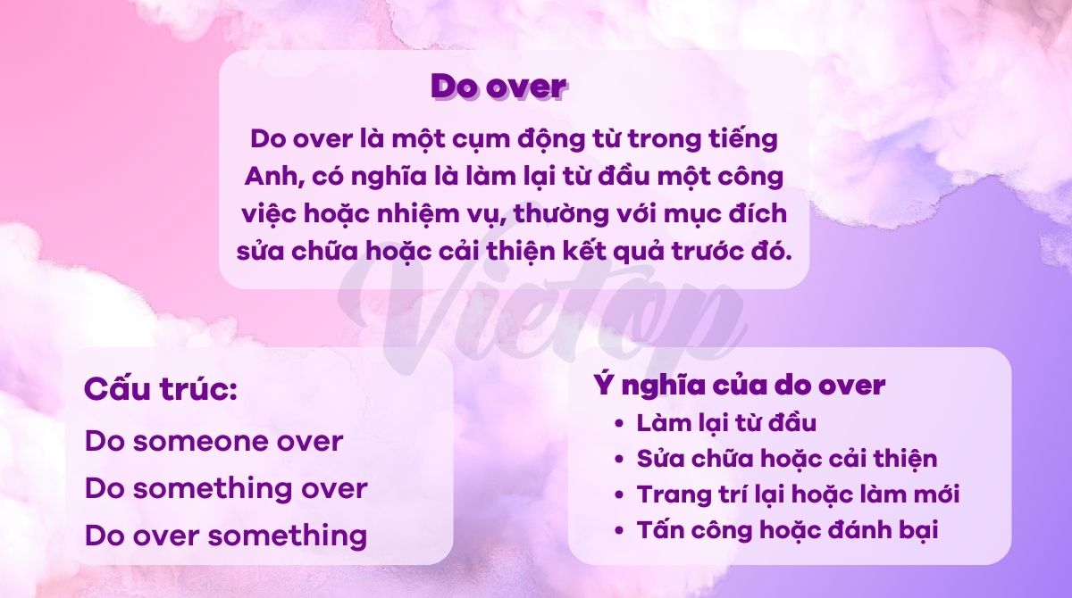 Do over trong tiếng Anh