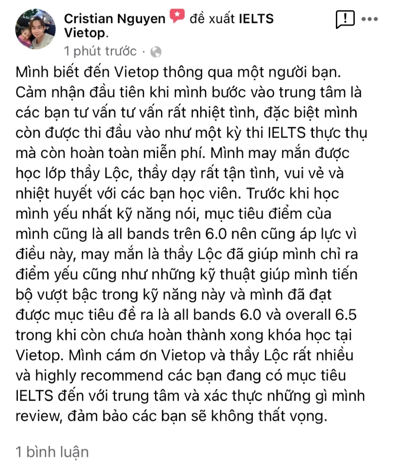 Review học viên