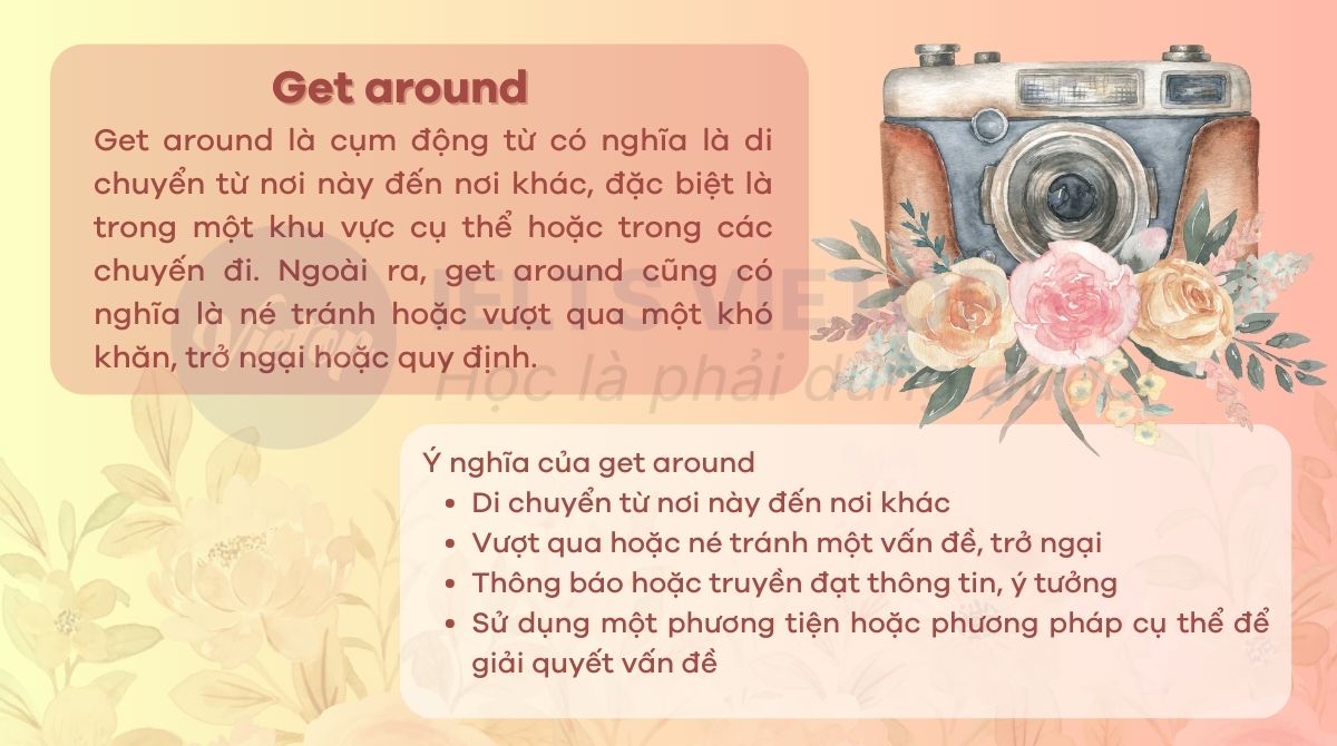 Get around trong tiếng Anh