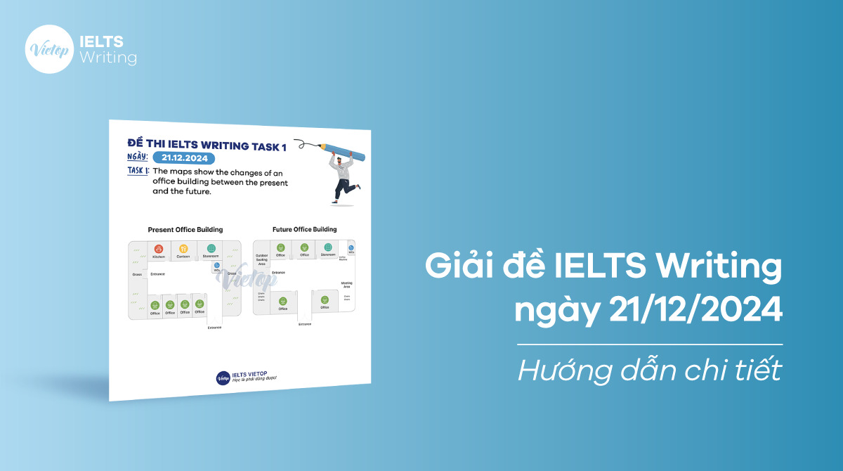 [ACE THE TEST] Giải đề IELTS Writing ngày 21/12/2024