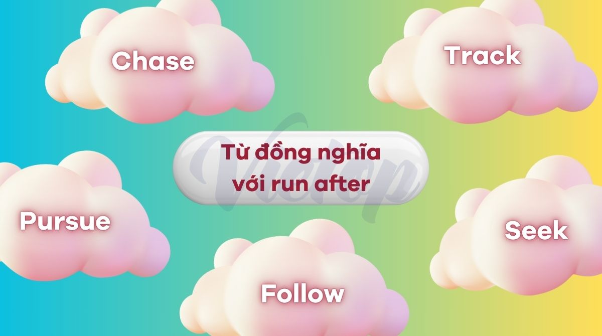 Từ đồng nghĩa với run after