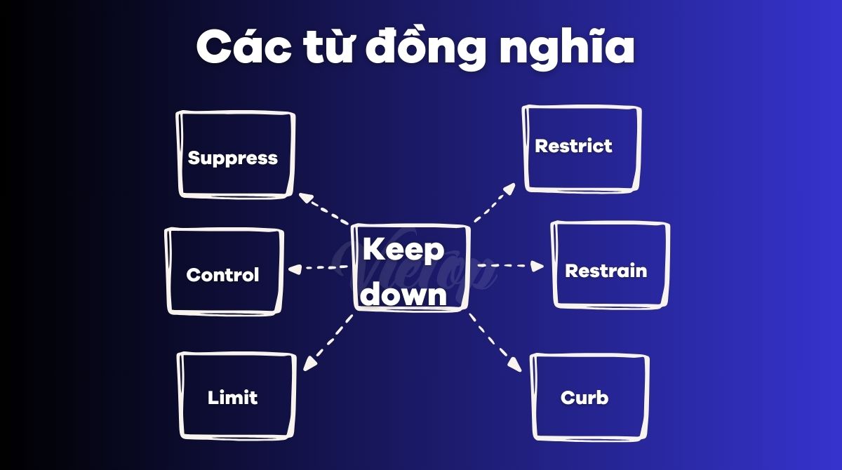 Các từ đồng nghĩa của keep down