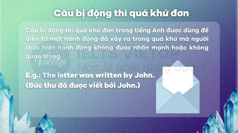 Câu bị động thì quá khứ đơn là gì?