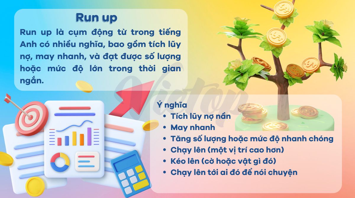 Tổng hợp lý thuyết về run up trong tiếng Anh