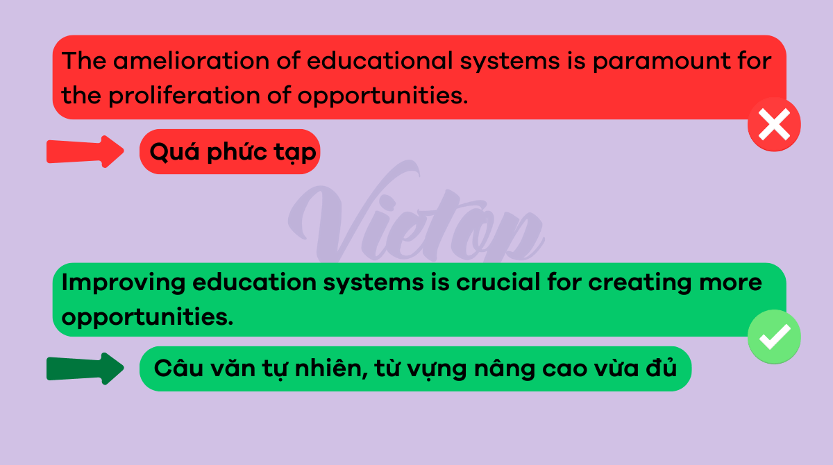 Những điều nên tránh khi sử dụng từ vựng khó