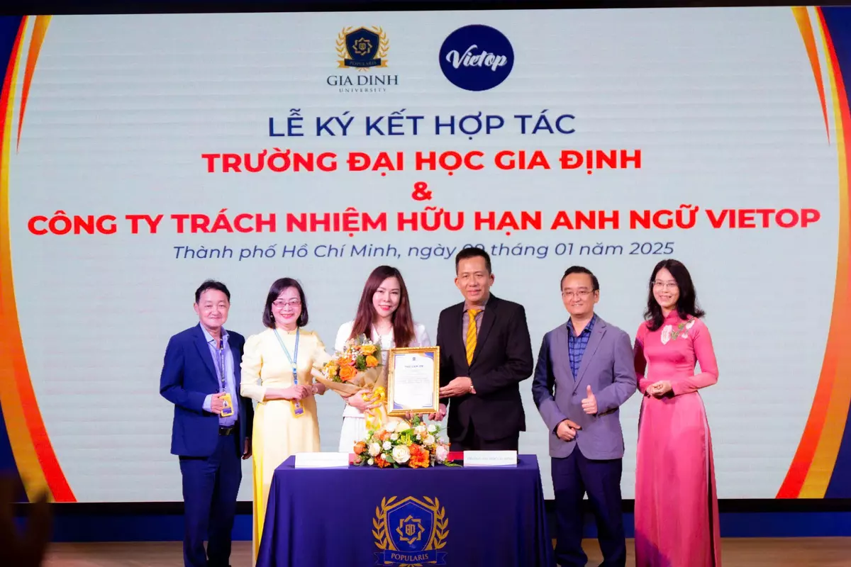 Vietop ký kết hợp tác MOU với Đại học Gia Định