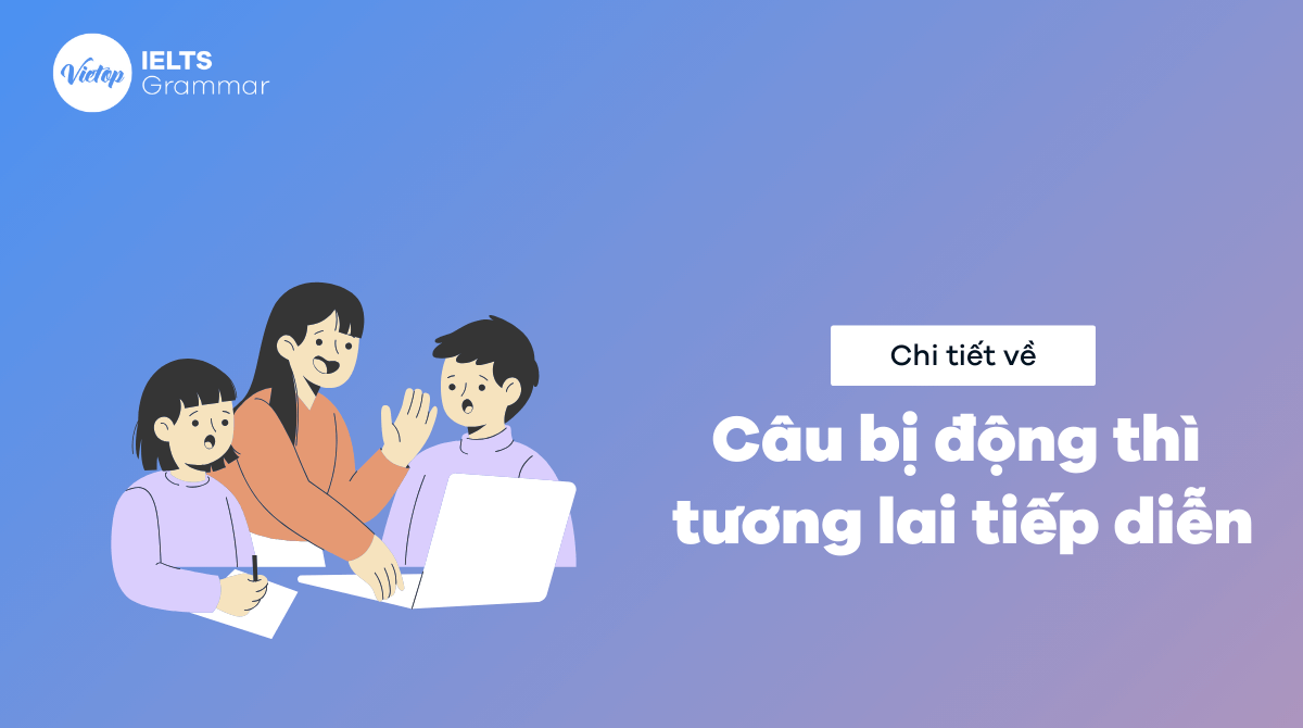 Câu bị động thì tương lai tiếp diễn