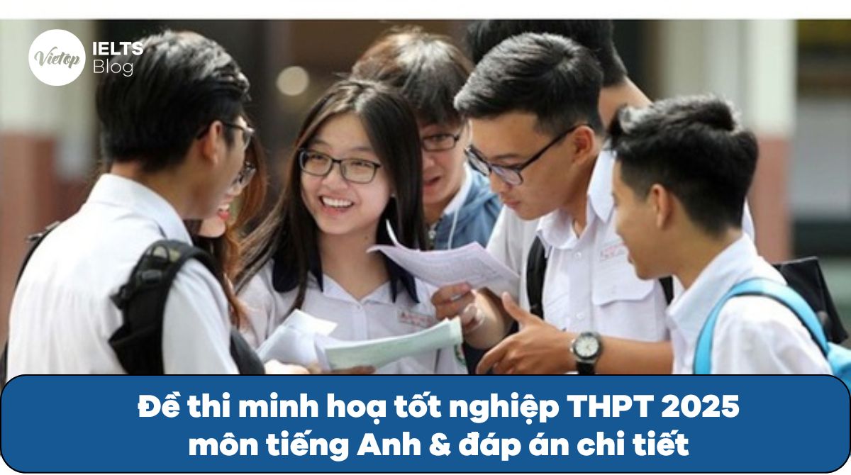 Đề thi minh hoạ tốt nghiệp THPT 2025 môn tiếng Anh