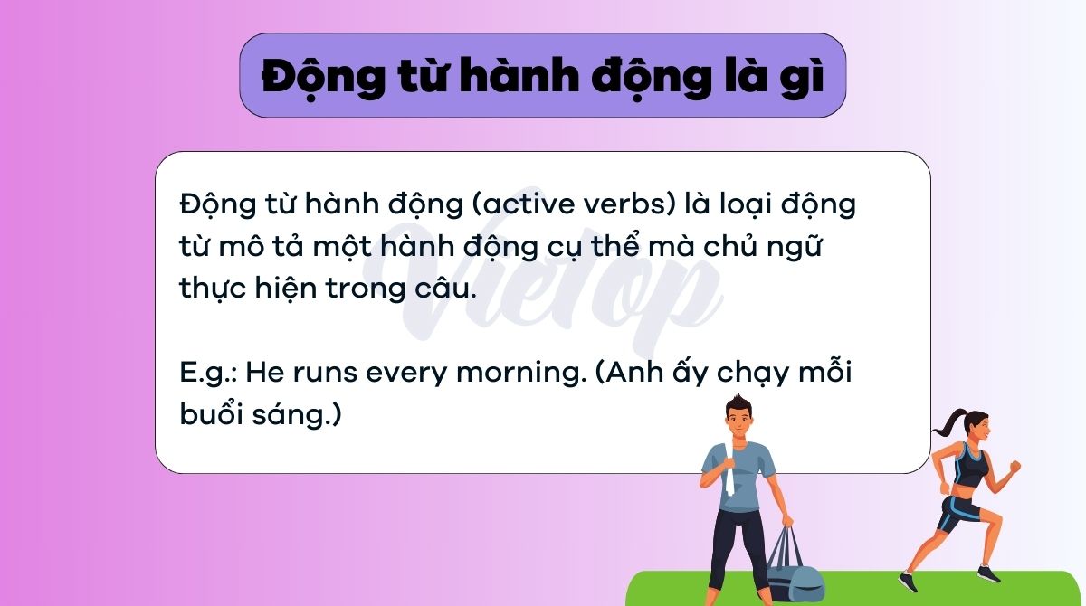 Động từ chỉ hành động là gì?