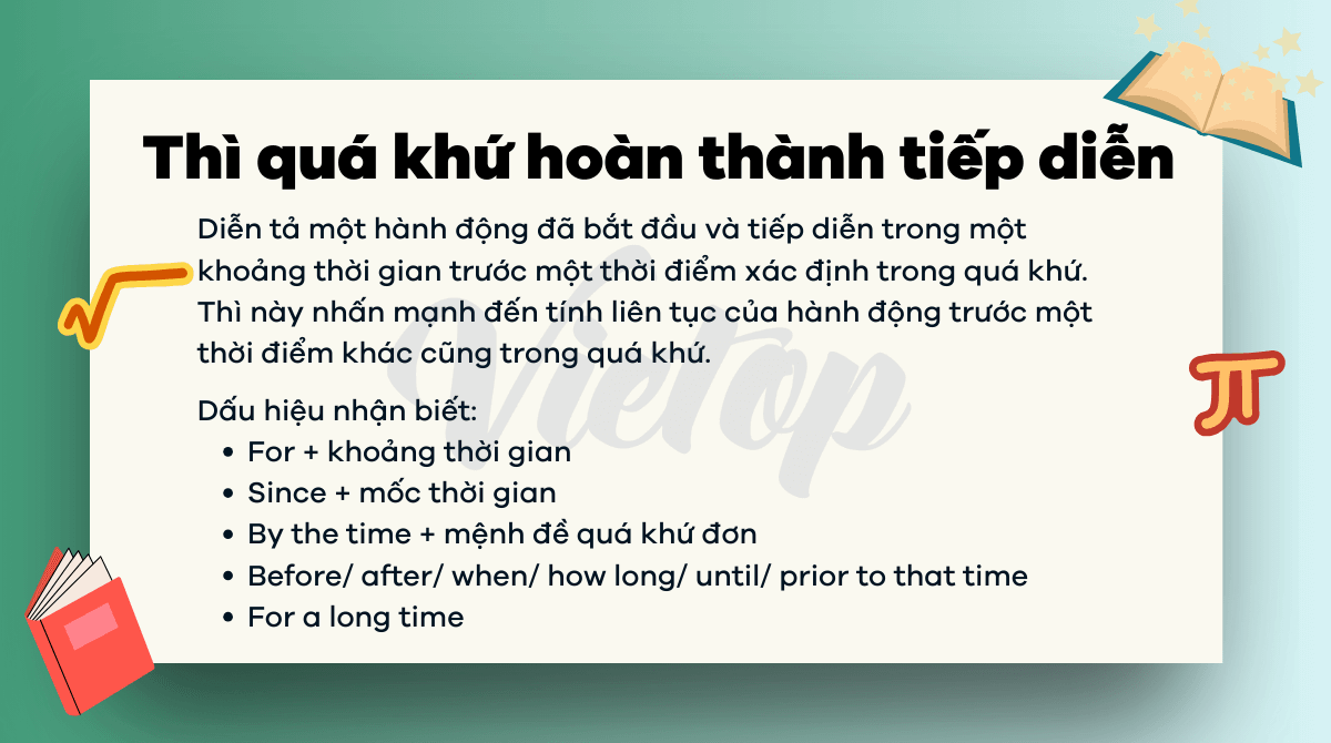 Thì quá khứ hoàn thành tiếp diễn