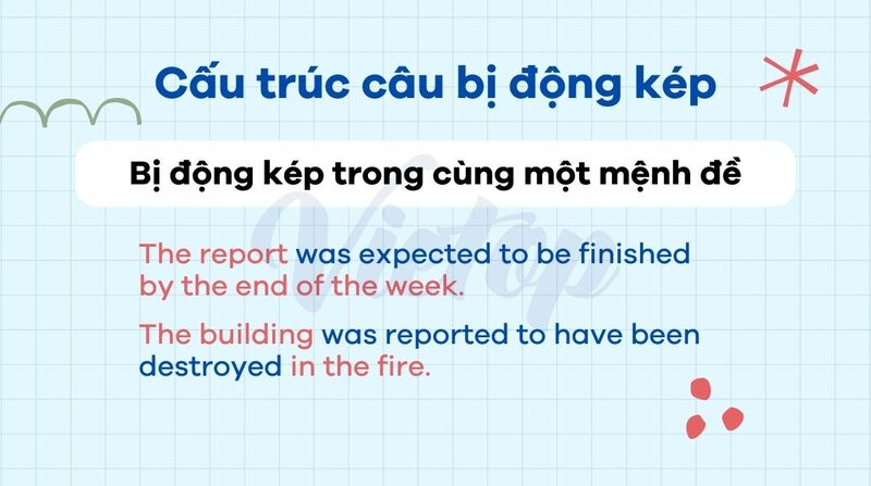 Cấu trúc câu bị động kép