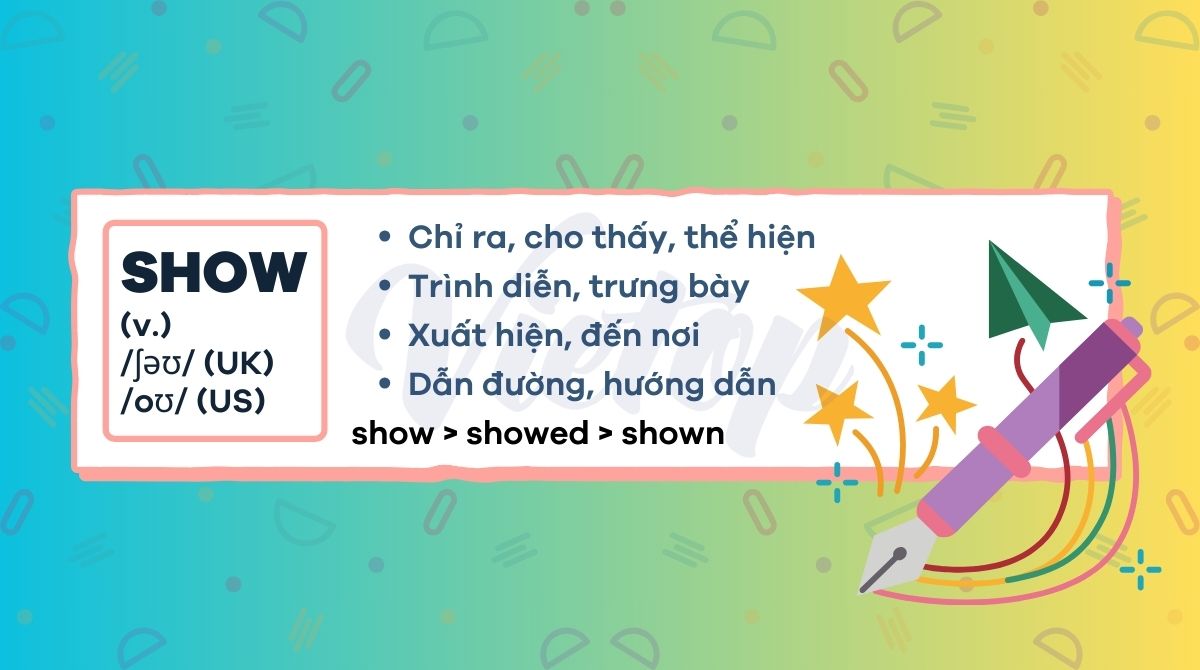 Phrasal verb with show là gì?