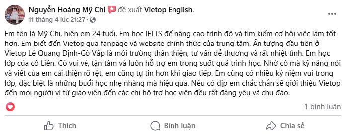 Review Nguyễn Hoàng Mỹ Chi