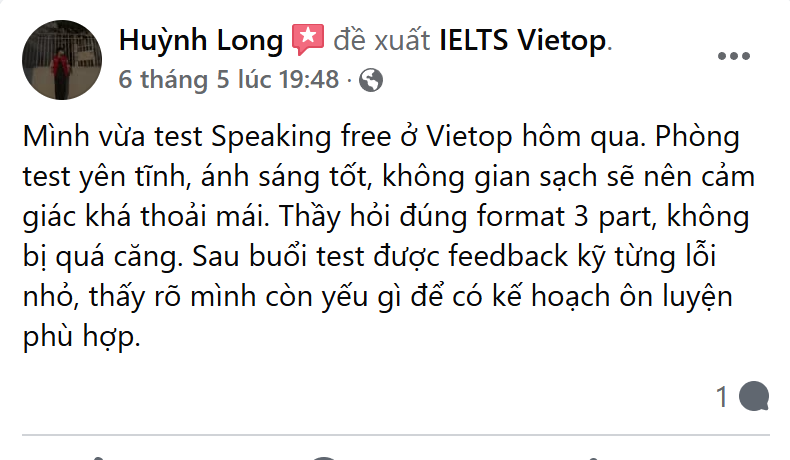 fb speaking 1b Feedback speaking 1