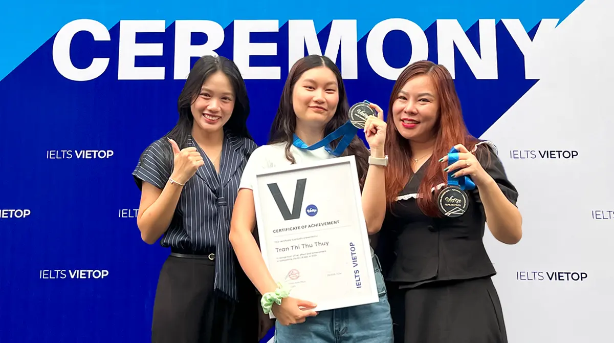 Vinh danh học viên đạt điểm IELTS