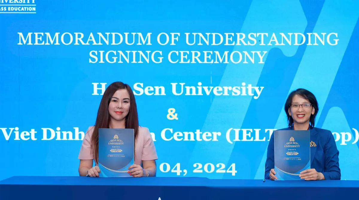 Lễ ký kết hợp tác MOU giữa Vietop và Đại học Hoa Sen