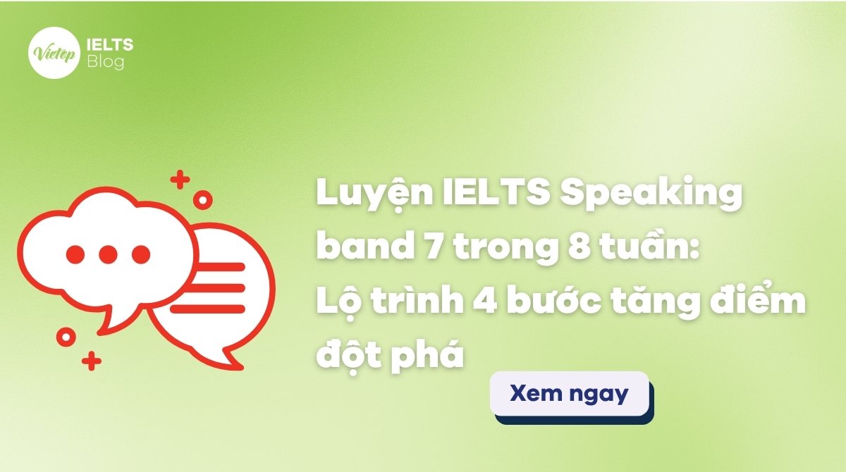 Thumbnail Luyện IELTS Speaking Band 7 trong 8 tuần