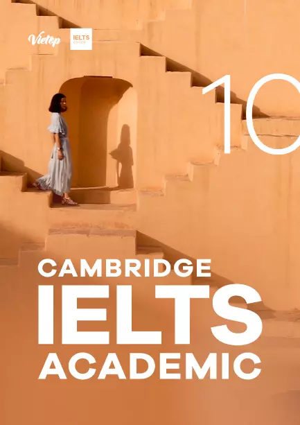 Cover ebook giải đề Cambridge IELTS 10