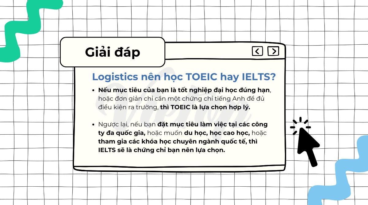 Giải đáp: Logistics nên học TOEIC hay IELTS?