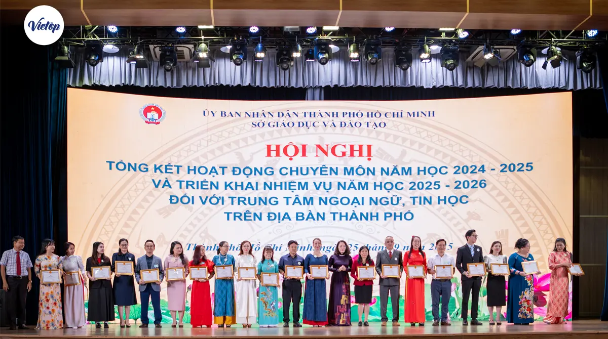Niềm vinh dự của Vietop tại Hội nghị tổng kết hoạt động chuyên môn năm học 2024-2025