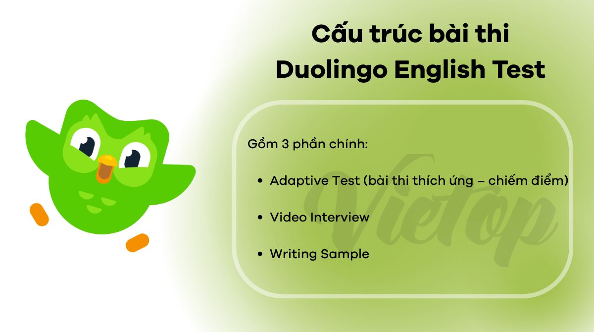 các dạng bài trong bài thi duolingo english test