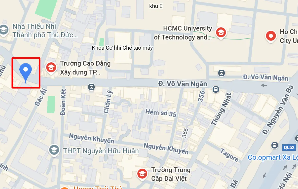 Các trường Đại học gần trung tâm giảng dạy Vietop Thủ Đức