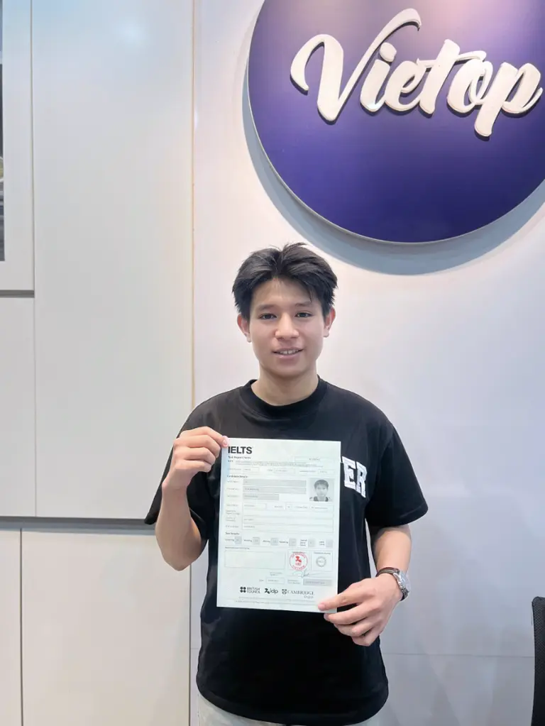 Học viên đạt điểm Vietop Thủ Đức 2