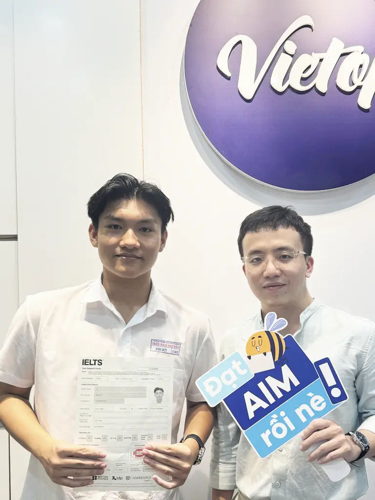 Học viên đạt điểm Vietop Thủ Đức 1