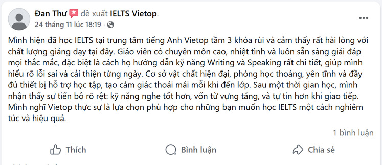 review fanpage vietop thủ đức 1