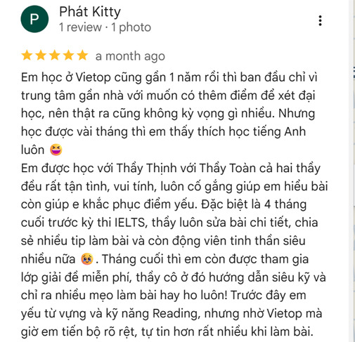 review map vietop thủ đức 1