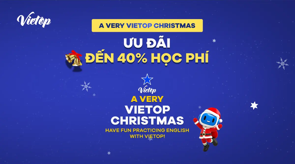 A Very Vietop Christmas - Ưu đãi học phí khủng đến 40%
