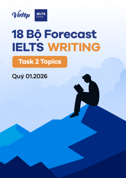 Cover ebook 18 bộ forecast IELTS Writing Task 2 quý 4/2025
