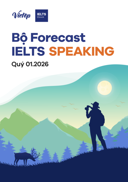 Cover ebook forecast IELTS Speaking quý 1/2026